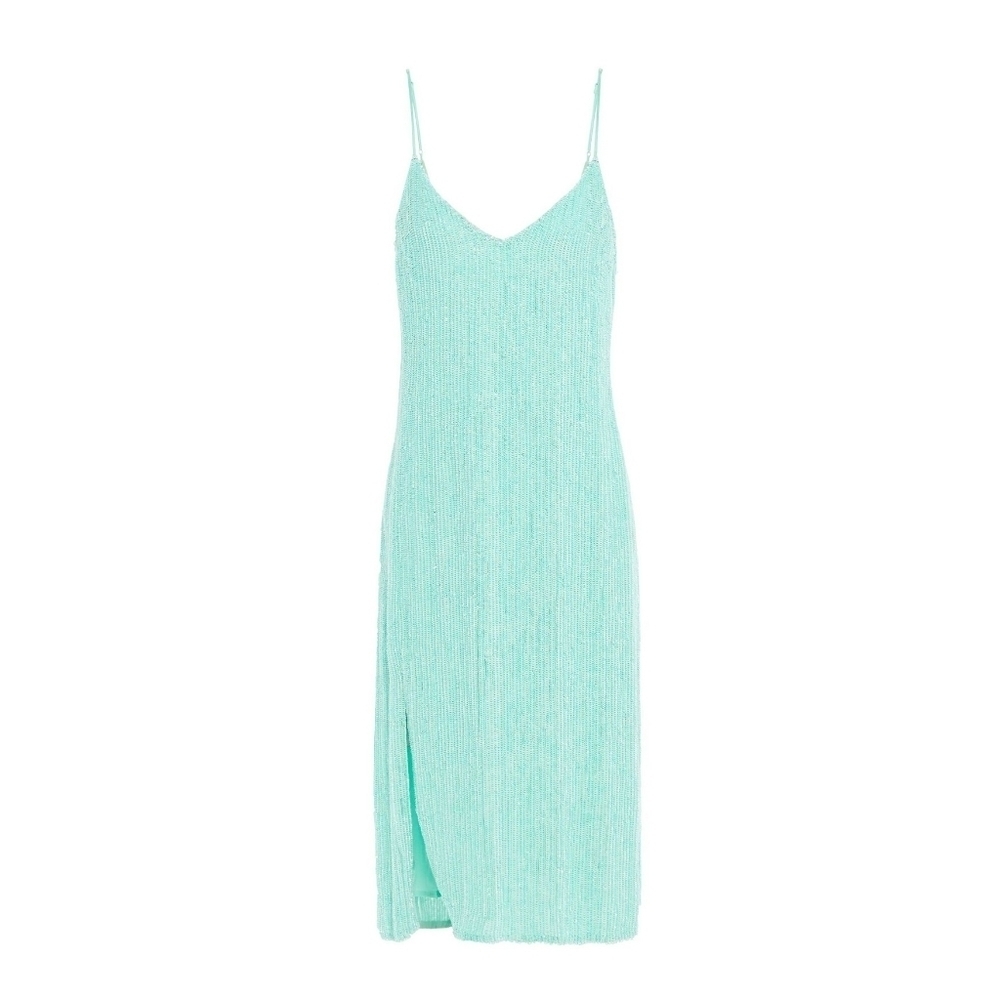 Retrofete Mint Denisa Sequined Slip Dress XS C